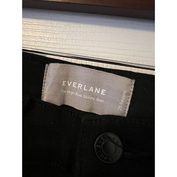 Everlane Black High Rise Skinny Jeans - Picture 8 of 11